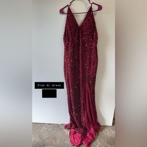 Red Sequin Dress